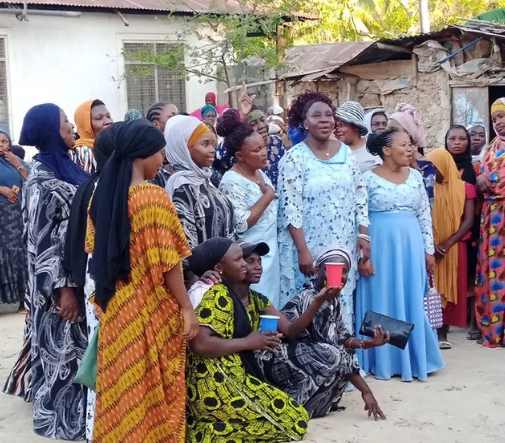 A group of women in Lindi at a community event